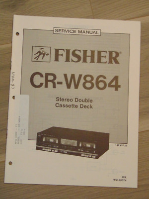 Fisher CR-W864 Service Manual Stereo Double Cassette Deck-image
