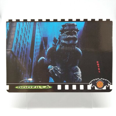 No.22 Godzilla Hollywood movie Card Japan TOHO 1998 BANDAI MADE in JAPAN TCG-image