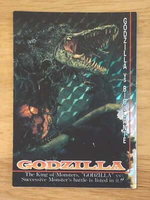 Godzilla vs. Biollante Prism Card, #23, Amada, Toho, 1995 -image