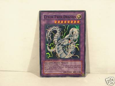 Cyber Twin Dragon First Edition Yugioh Hologram-image