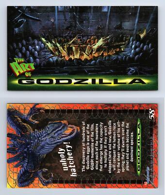Unholy Hatchery #58 Godzilla 1998 Inkworks Supervue Trading Card-image