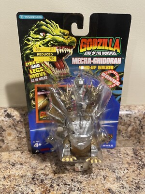 1994 TRENDMASTERS GODZILLA MONSTERS MECHA GHIDORAH WIND UP WALKER-image