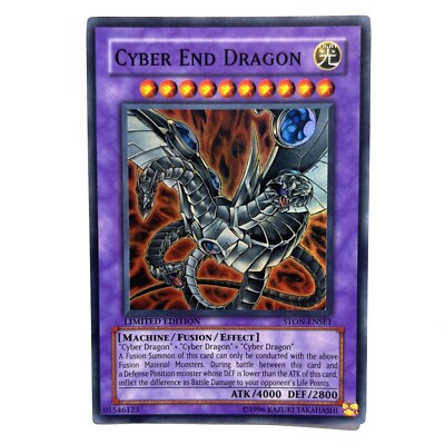 Cyber End Dragon NM Limited Edition Super Rare STON-ENSE1 Yu-Gi-Oh! See Photos-image