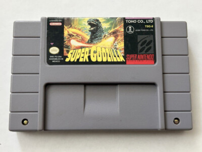 Super Nintendo SNES Game -  Super Godzilla Authentic FREE SHIPPING-image