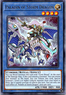 Paladin Of Storm Dragon CYHO-EN031 Yu-Gi-Oh! Light Play Unlimited -image