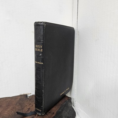 Kjv Cambridge Concord English Hand Grained Morocco Leather Lined Vintage Bible-image