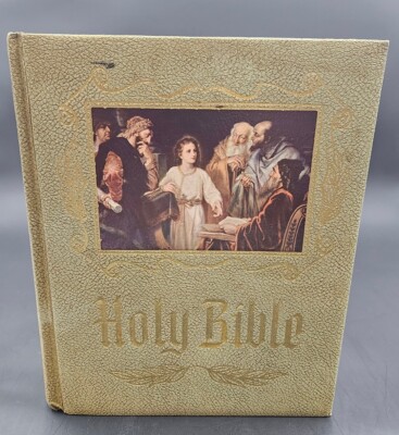 1964 Heirloom Holy Bible Master Reference Red Letter Edition KJV Family Large-image