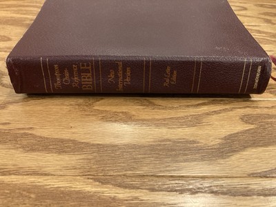 NIV Thompson Chain Reference Bible Red Letter 1983 Burgundy Genuine Leather-image