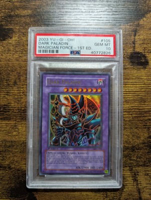 YuGiOh! Dark Paladin 1st Edition Magician's Force - MFC-105 GEM MINT PSA 10-image
