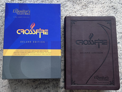 CROSSFIRE Expositor's Study Bible KJV DELUXE Edition SIGNED by Gabriel Swaggart-image