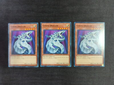 * 3x - Cyber Dragon - YS18-EN014 - Common - 1st Ed - LP-image