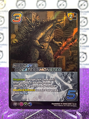 2024 UNIVERSUS GODZILLA HISTORY'S GREATEST MONSTER # CHA03-GMM 14/22  FOIL  CARD-image