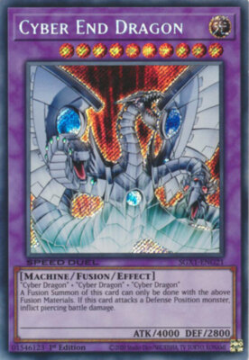 Yugioh! Cyber End Dragon - SGX1-ENG21 - Secret Rare - 1st Edition Near Mint, Eng-image
