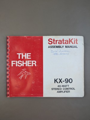 The Fisher StrataKit KX-90 40 W Stereo Control Amp Assembly Manual D-1062-image