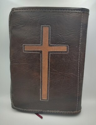 The NIV Study Bible 1985 Red Letter Edition Burgundy Leather w/ Leather Case-image