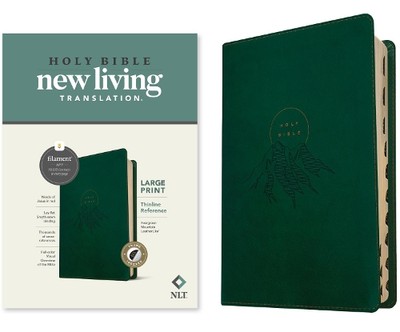 Tyndale NLT Large Print Thinline Reference Bible, Filament Editi (Leather Bound)-image