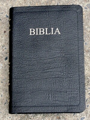 Romanian Bible, Cornulescu, Black Genuine Leather Thumb Index,  Red Letter TGS-image