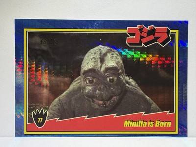 Godzilla Super7 Trading Card #77 Minilla is Born Prism Holofoil Foil 06/13 SP-image