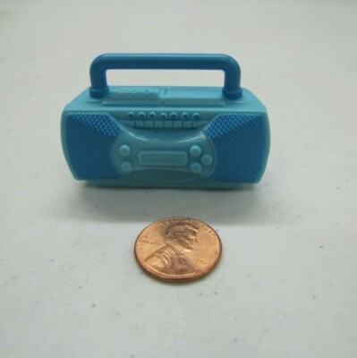 FISHER PRICE Loving Family Dollhouse BLUE RADIO BOOM BOX Stereo System Bedroom-image