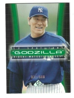 2003 SP Authentic Spotlight Godzilla /500 Hideki Matsui #HM11 Rookie - Yankees-image