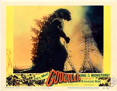 Godzilla    Original Lobby Card     VERY FINE NEAR MINT    11 x 14    See photo-image
