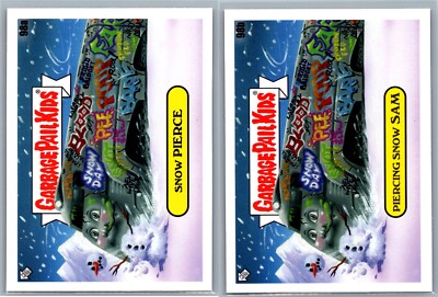 Snowpiercer Chris Evans Ed Harris John Hurt Garbage Pail Kids Spoof 2 Card Set-image