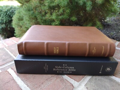 NIV Bible | Goatskin Leather | NIV Reference Bible | NIV Wide Margin Bible-image