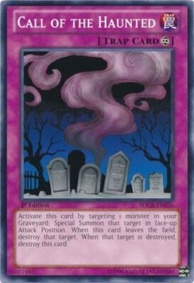 Call of the Haunted - SDCR-EN036 - Common - 1st Edition LP YuGiOh!  Structure De-image