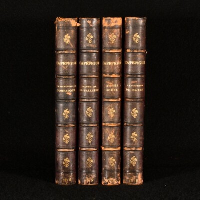 1858-60 4vol Selected Biographical Works of Jean-Baptiste Capefigue Agnes Sor...-image