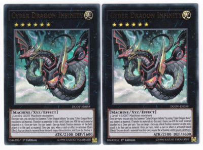 2x Cyber Dragon Infinity - (DUOV-EN059 - 1st Ed - Ultra Rare) - NM - Yugioh-image