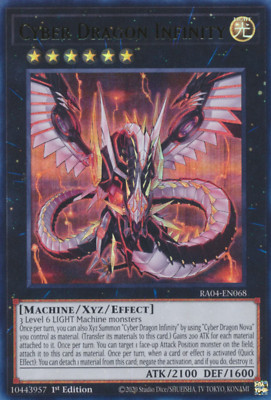 1X NM Cyber Dragon Infinity - RA04-EN068 - Ultra Rare 1st Edition-image