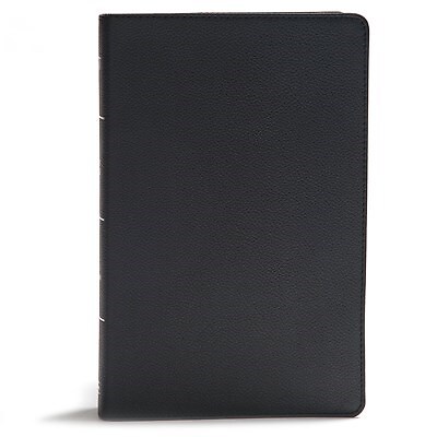 KJV Giant Print Reference Bible-Black Genuine Leather-image