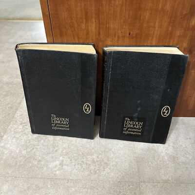 LINCOLN LIBRARY OF ESSENTIAL INFORMATION: LEATHER BOUND  1966 (1924) Vols. 1 & 2-image