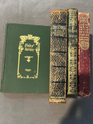 LOTOF 4 RARE COLLECTOR'S VOLUMES--W/ 1913 BIBLE--SEE INFO- REDUCED-image