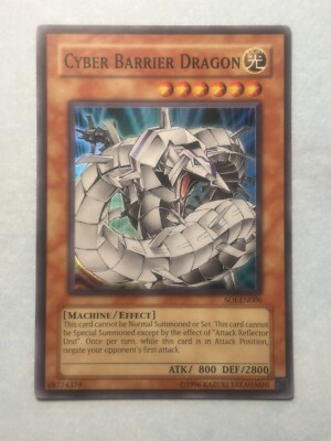 Yugioh! Cyber Barrier Dragon soi-en006 MINT Condition TCG Card-image