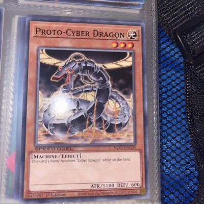 YUGIOH! PHOTO CYBER DRAGON 1st ED SOI-EN010 RARE NM CARD-image