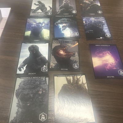 Godzilla Collection Cards 11 Pack Set, Various Characters, Used-image