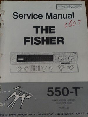 Fisher 550-T Service Manual AM-FM Stereo Receiver Original-image