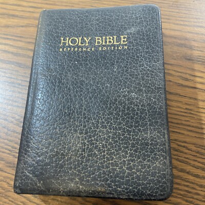 HOLY BIBLE REFERENCE EDITION RED LETTER NELSON 4868 1972 Genuine Ramona Calf-image