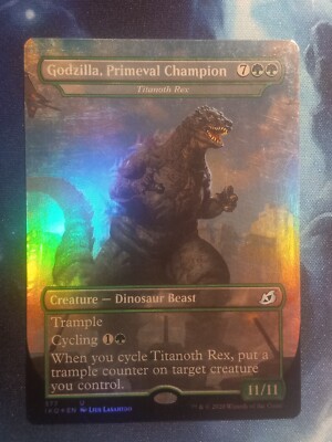 ​Titanoth Rex - Godzilla, Primeval Champion Foil (Godzilla Series)​​ MTG Ikoria-image