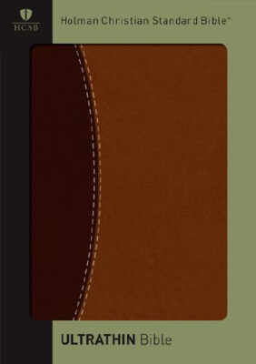 HCSB Ultrathin Reference Bible, Dark Brown/Brown Simulated Leather (no boxed)-image