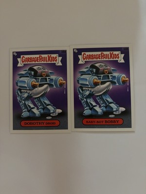 Robocop ED-209 Enforcement Droid Garbage Pail Kids 80s Movie Spoof 2 Card Set-image