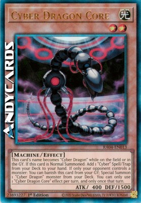 CYBER DRAGON CORE • Ultimate Prismatic • RA04 EN013 • 1Ed-image