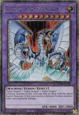 Yugioh Cyber End Dragon RA03-EN156 - Platinum Secret Rare-image