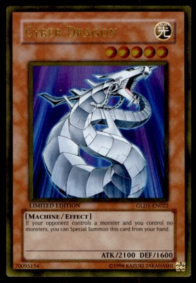 Yu-Gi-Oh! Cyber Dragon #GLD1-EN022 Limited Edition Light Play-image