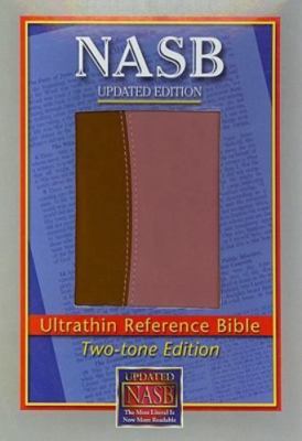 NASB Ultrathin Reference Bible, Brown/Pink, LT  leather_bound Used - Very Good-image