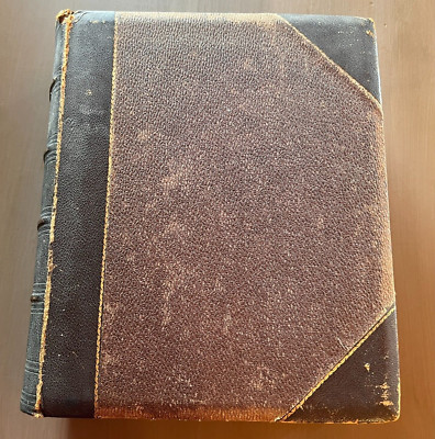 Antique Barclay’s English Dictionary Modern Gazetteer Rebound 1882 Reference Vtg-image
