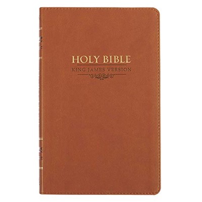 Holy Bible: Brown KJV LuxLeather Bu..., Christian Art G-image