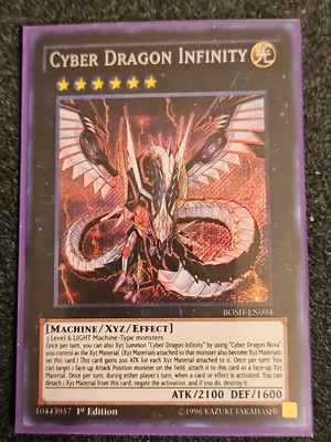 1x Cyber Dragon Infinity - BOSH-EN094 - Secret Rare - 1st Edition NM YuGiOh!  Br-image