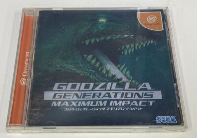 Sega Dreamcast Godzilla Generations Maximum Impact Japan w/ Box & Manual 5193 SP-image